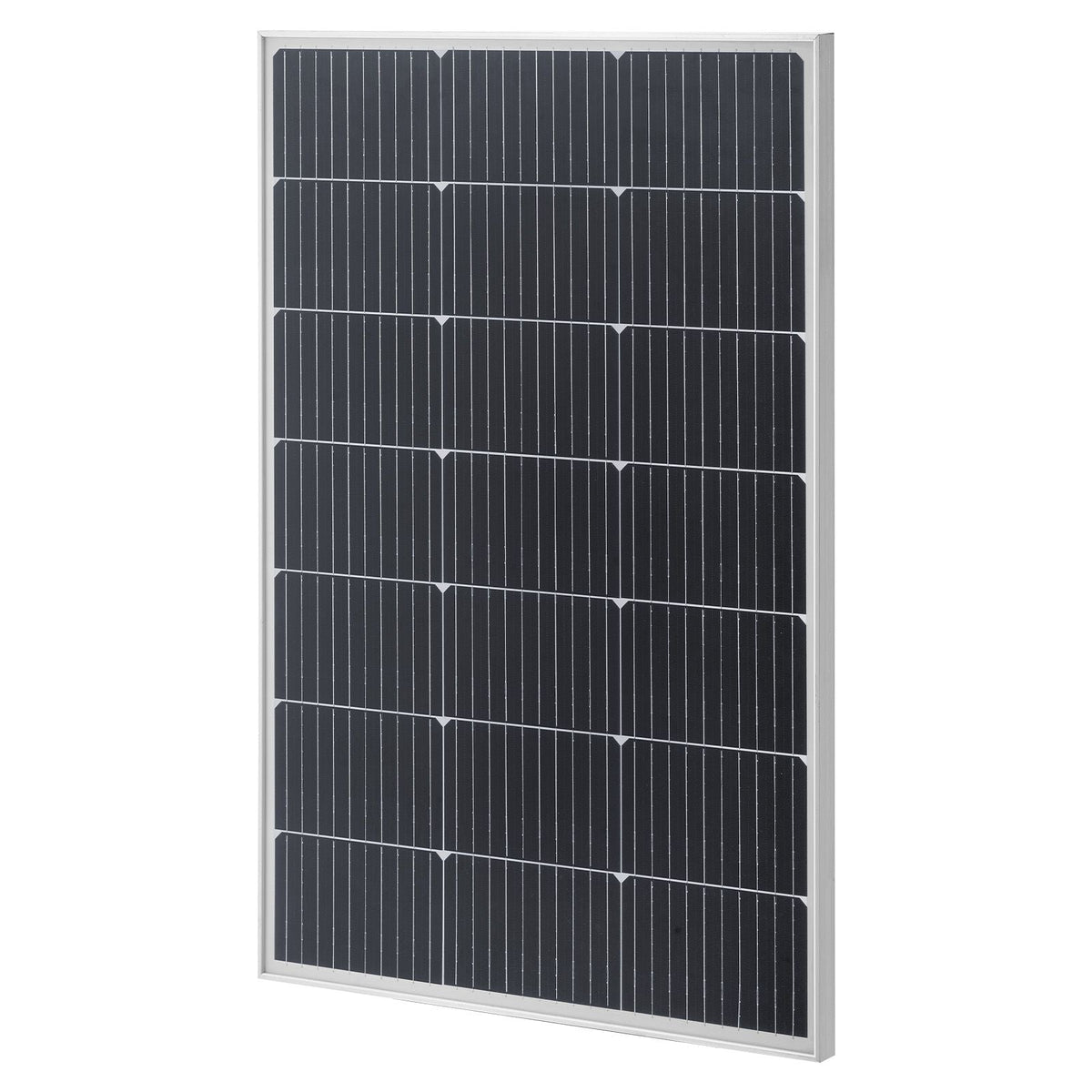 100W Monocrystalline Solar Panel, 23% High-Efficiency Mono PV Module with Stable MC4 Output & Aluminum Frame, IP65 Waterproof Solar Panel for Car Boat RV Flat Rooftop Off-Grid Applications