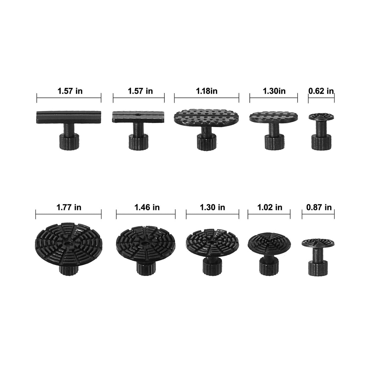 107 PCS Dent Removal Kit, Paintless Dent Repair Kit with Golden Lifter, Bridge Puller, Slide Hammer T-bar Dent Puller, Suction Cup Dent Puller for Auto Body Dents, Hail Damage, Door Ding