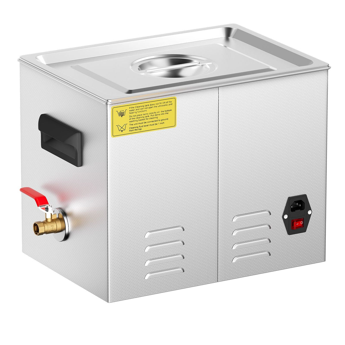 10L Ultrasonic Cleaner with Heater Timer & Basket, Professional Digital Sonic Cavitation Machine, 240W Cleaning Machine for Lab Tools, Metal Parts, Carburetor, Brass, Auto Parts, Engine Parts