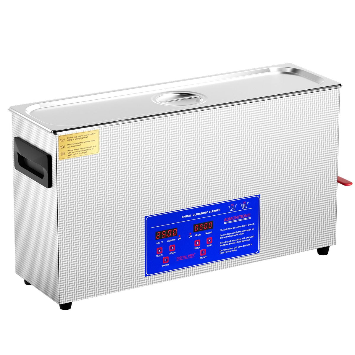 10L Ultrasonic Gun Cleaner, 300W Professional Ultra Sonic Cleaning Machine with Timer & Heater, 40kHz Digital Ultrasonic Cleaner with Basket for Gun Parts, Bullets, Military Supplies