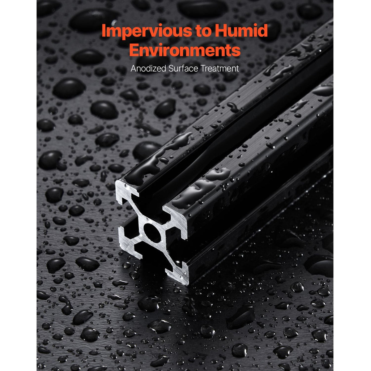 10PCS 78.7in (2000mm) T Slot 2020 Aluminum Extrusion Profile, European Standard Anodized Linear Rail, High-Strength Extruded Aluminum Rail for 3D Printer, CNC Machine DIY, Laser Engraving, Black