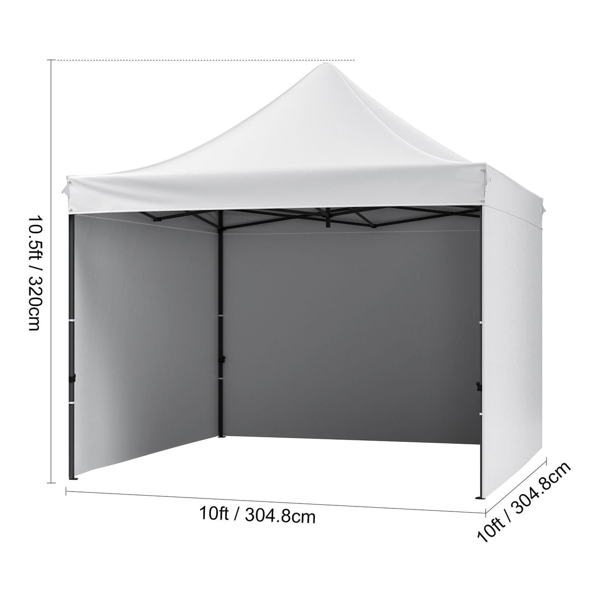 10x10 FT Pop up Canopy with Removable Sidewalls, Instant Canopies Portable Gazebo & Wheeled Bag, UV Resistant Waterproof, Enclosed Canopy Tent for Outdoor Events, Patio, Backyard, Party, Camping