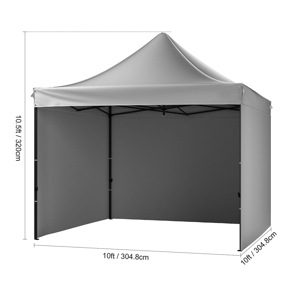 10x10 FT Pop up Canopy with Removable Sidewalls, Instant Canopies Portable Gazebo & Wheeled Bag, UV Resistant Waterproof, Enclosed Canopy Tent for Outdoor Events, Patio, Backyard, Party, Camping