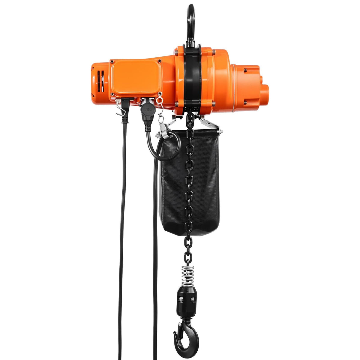 1100 lbs Electric Chain Hoist, 20 ft Lifting Height, 120V Single Phase Overhead Crane with 328 ft Wireless & 15 ft Wired Remote Control, Power Electric Hoist for Factories, Warehouses, Garages