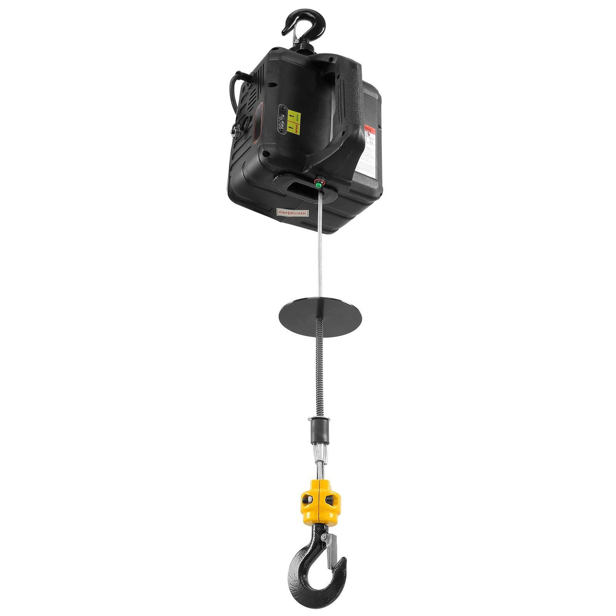 1100 lbs Electric Hoist Winch, 2-in-1 1500W Portable Power Winch Crane, 23 ft Lifting Height, Attic lift with Wireless Remote Control, for Garage, Warehouse, Factory Lifting Towing
