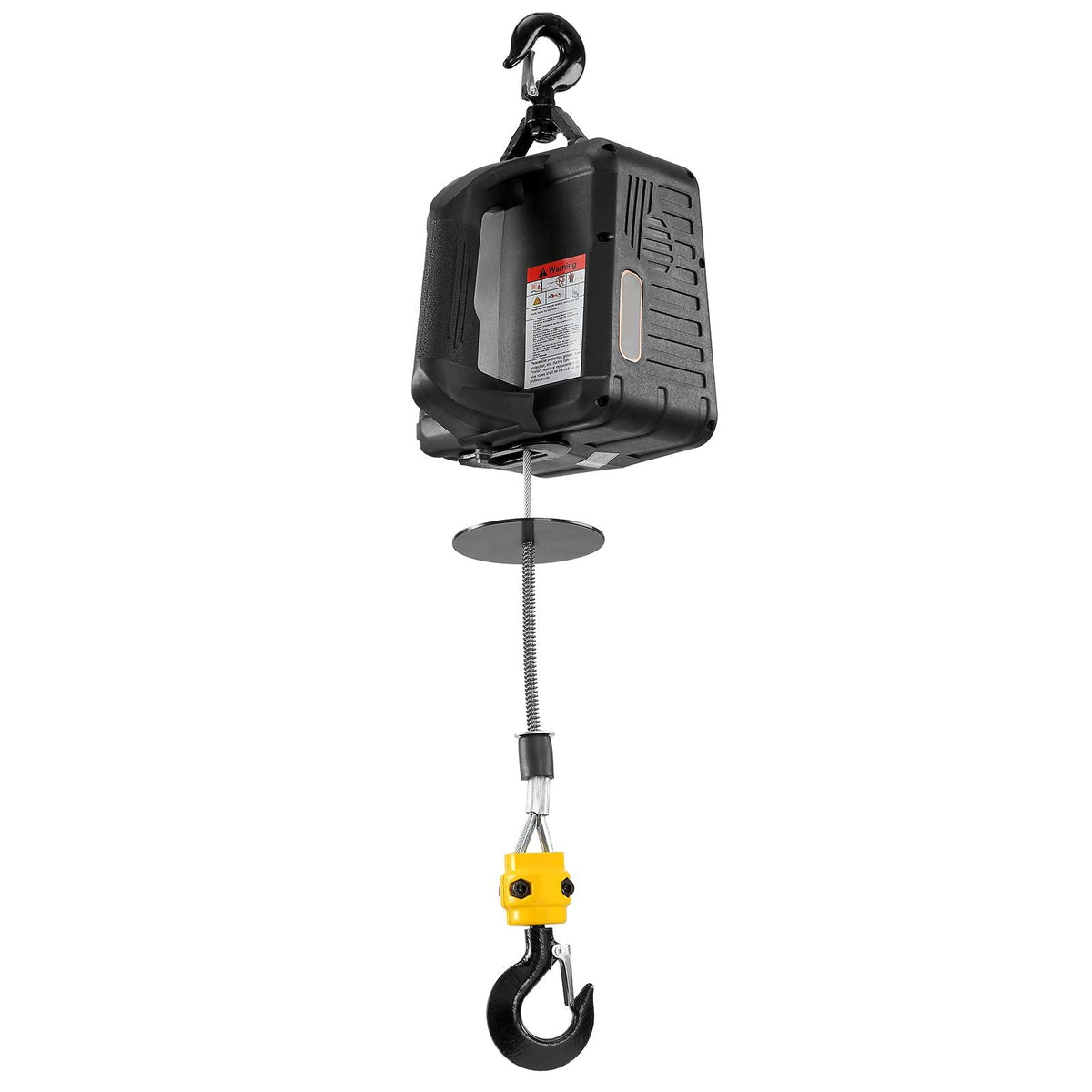 1100 lbs Electric Hoist Winch, 2-in-1 1500W Portable Power Winch Crane, 23 ft Lifting Height, Attic lift with Wireless Remote Control, for Garage, Warehouse, Factory Lifting Towing