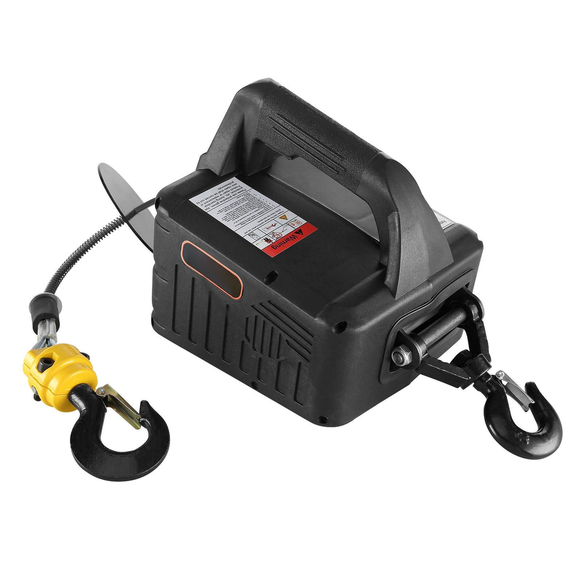 1100 lbs Electric Hoist Winch, 2-in-1 1500W Portable Power Winch Crane, 23 ft Lifting Height, Attic lift with Wireless Remote Control, for Garage, Warehouse, Factory Lifting Towing