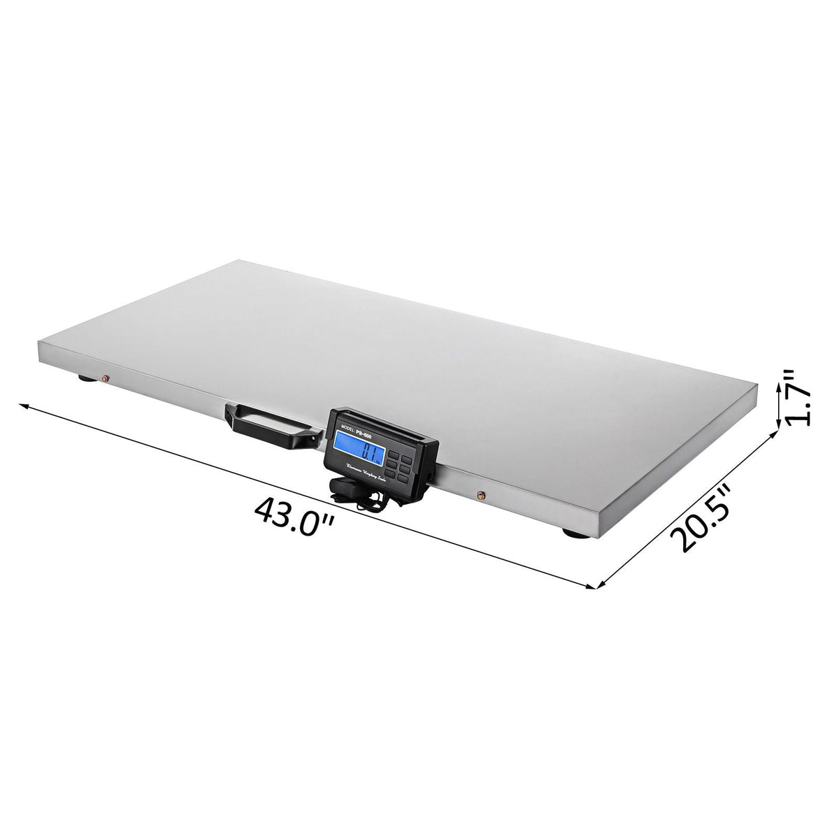 1100Lbs x 0.2Lbs Digital Livestock Scale Large Pet Vet Scale Stainless Steel Platform Electronic Postal Shipping Scale Heavy Duty Large Dog Hog Sheep Goat Pig Sheep Scale