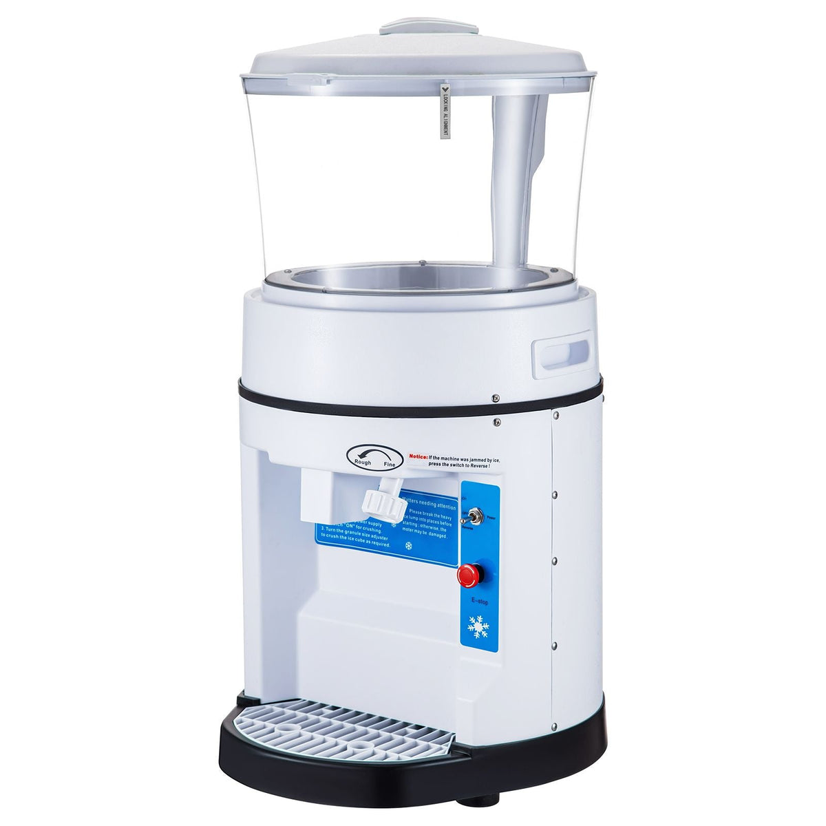 110V Commercial Ice Shaver Crusher 1100LBS/H with 17.6 LBS Hopper, 350W Tabletop Electric Snow Cone Maker 320 RPM Rotate Speed Perfect For Parties Events Snack Bar