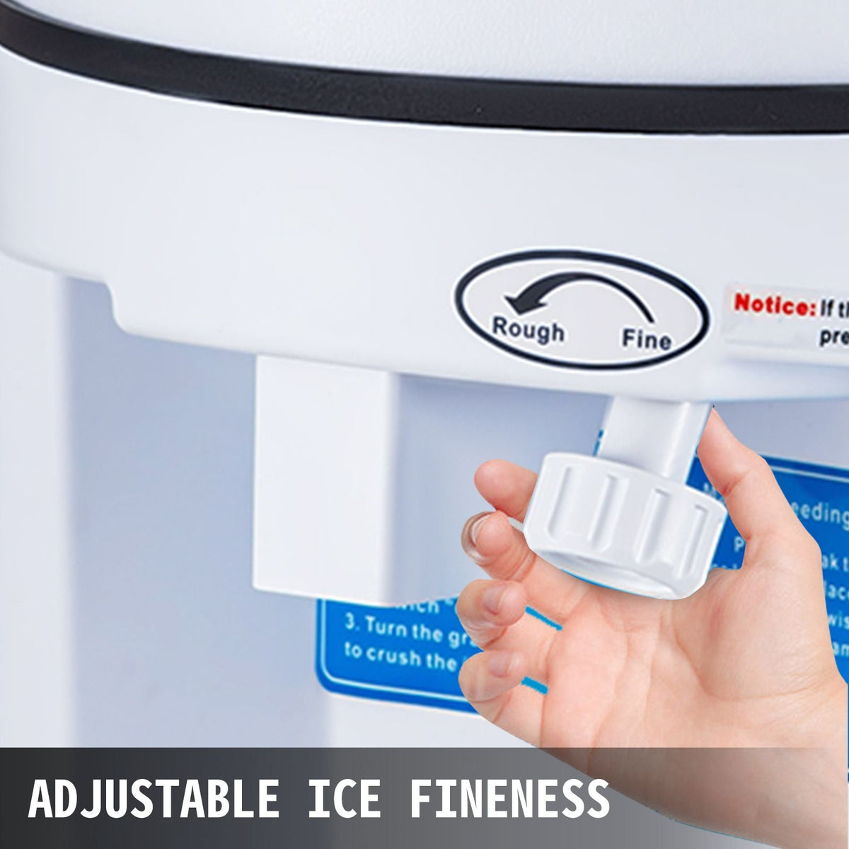 110V Commercial Ice Shaver Crusher 1100LBS/H with 17.6 LBS Hopper, 350W Tabletop Electric Snow Cone Maker 320 RPM Rotate Speed Perfect For Parties Events Snack Bar