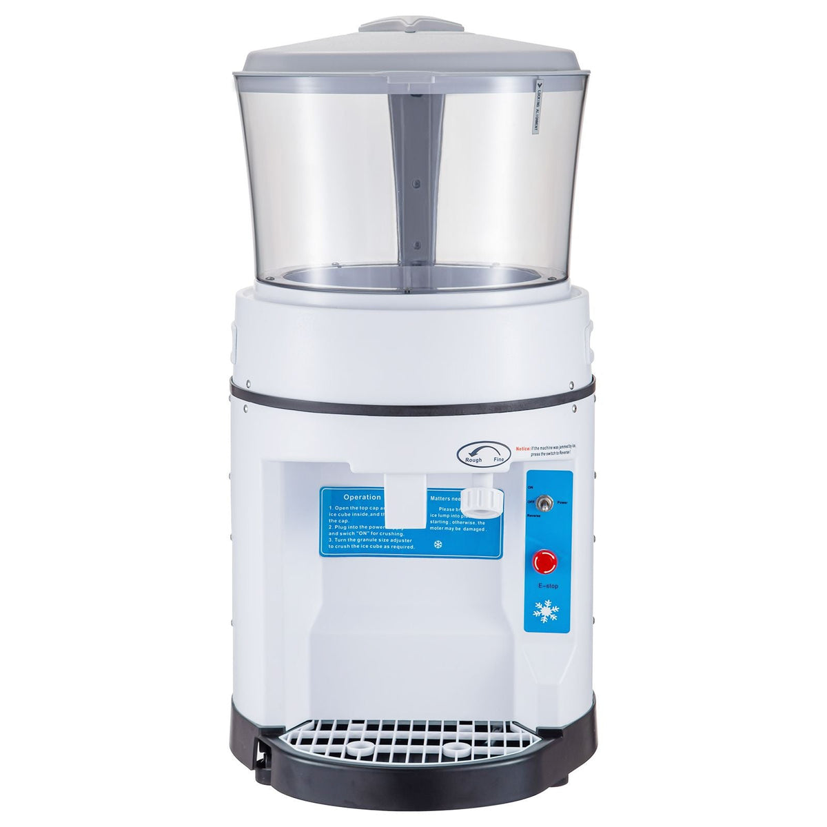 110V Commercial Ice Shaver Crusher 1100LBS/H with 17.6 LBS Hopper, 350W Tabletop Electric Snow Cone Maker 320 RPM Rotate Speed Perfect For Parties Events Snack Bar