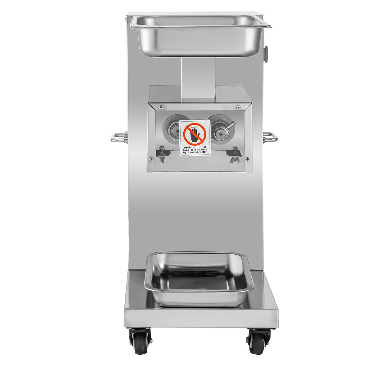 110V Commercial Meat Cutter Machine 1100LB/H Electric Meat Cutting Machine 750W Commercial Meat Slicer 3mm Blade Restaurant Food Slicer Stainless Steel For Kitchen Restaurant Supermarket