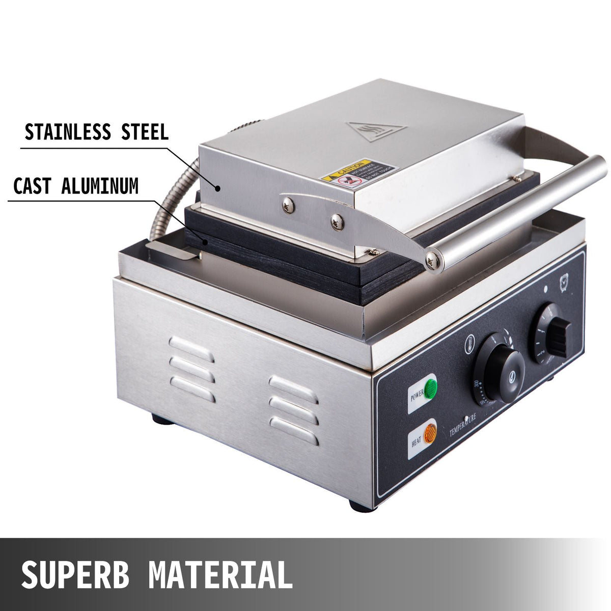 110V Commercial Waffle Donut Machine 6 Holes Double-Sided Heating 50-300Celsius, Electric Doughnut Maker 1550W, Non-stick Donut MakerTeflon-Coating (Depth:0.55\",Dia:2.95\")