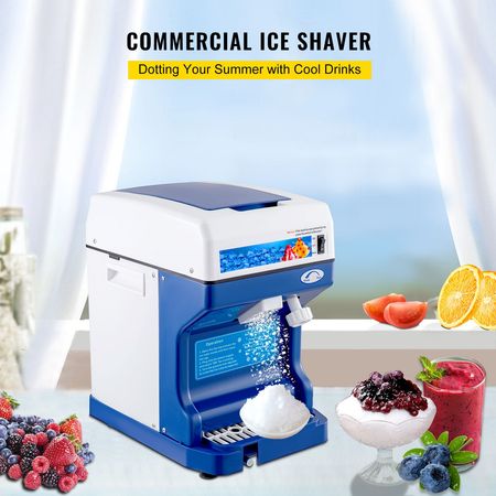 110V Electric Shaved Ice Machine 250W Snow Cone Maker Tabletop with Adjustable Ice Texture, Ice Shaving Machine 265LBs/hr for Home and Commerical Use