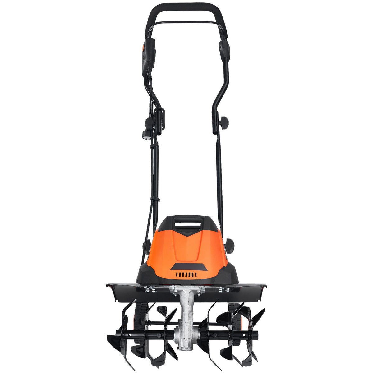 12 Amp Electric Tiller, 18" Tilling Width 3.94" Tilling Depth Corded Electric Tiller/Cultivator, Steel Mn Tines, Rototiller for Garden Lawn Soil Digging