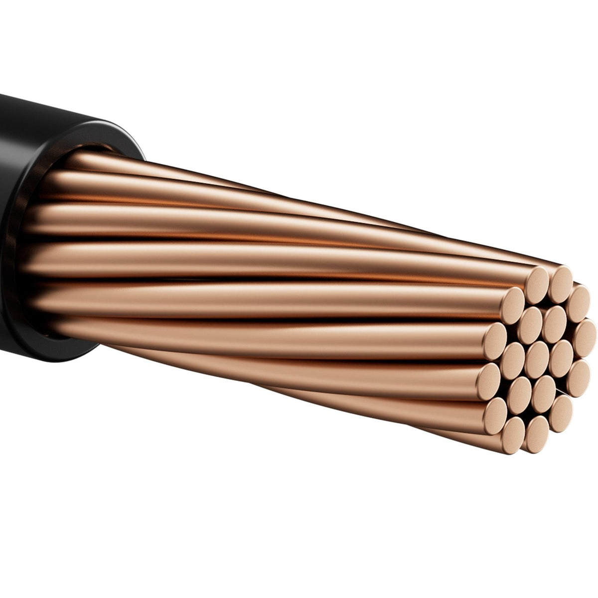 12 AWG THHN Wire, 19-Stranded, 100% OFC Copper Electrical Building Wire with Nylon Jacket, Rated for Up to 600 Volts, for Indoor Outdoor Use, Commercial, Industrial, Residential, Black (100 ft)