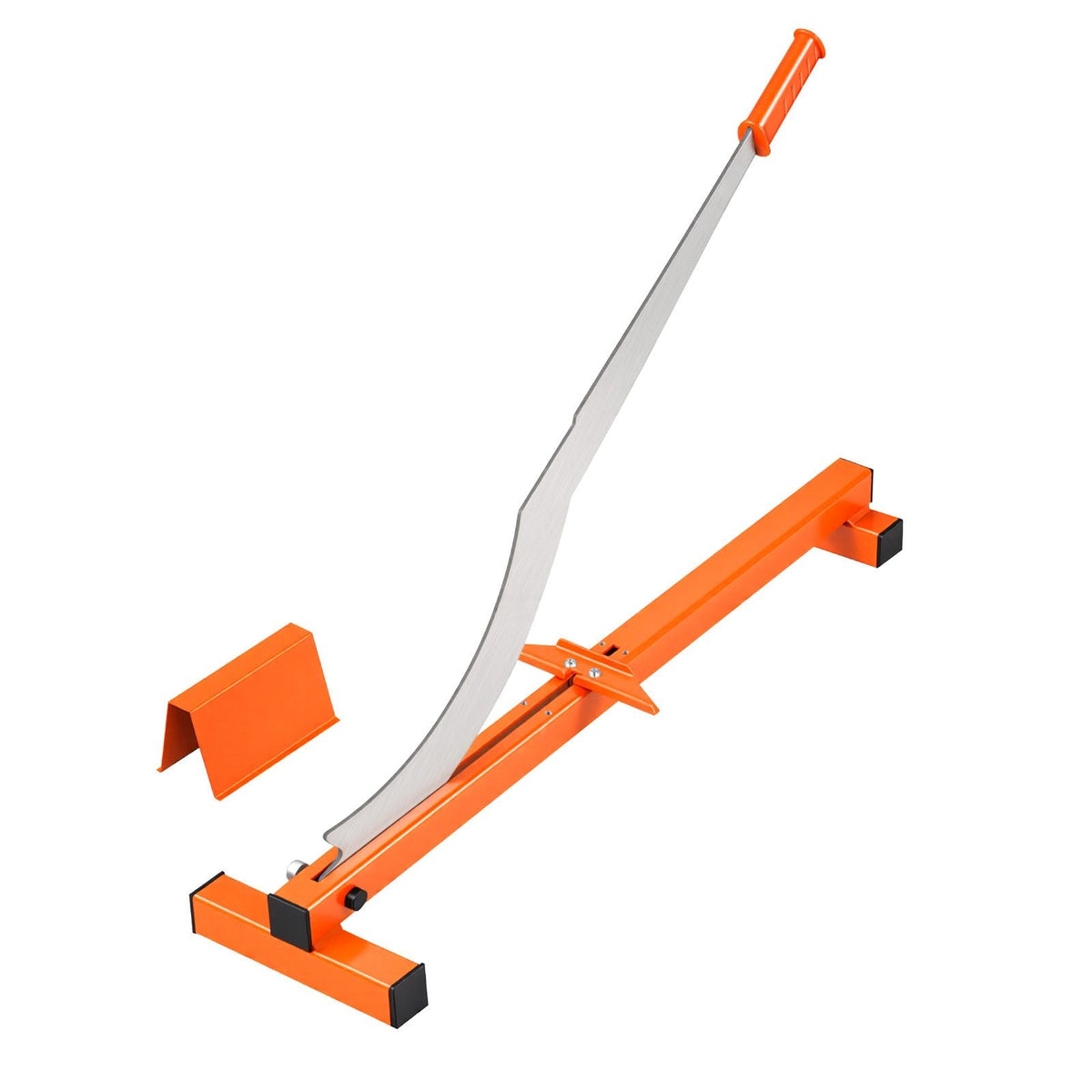 12 inch Vinyl Floor Cutter, 10mm Thick Laminate Flooring Cutter with Cutting Angle Guide, Rubber Handle, Honing Stone, D2 Steel Blade for Cutting Laminate, Vinyl, Home Renovation