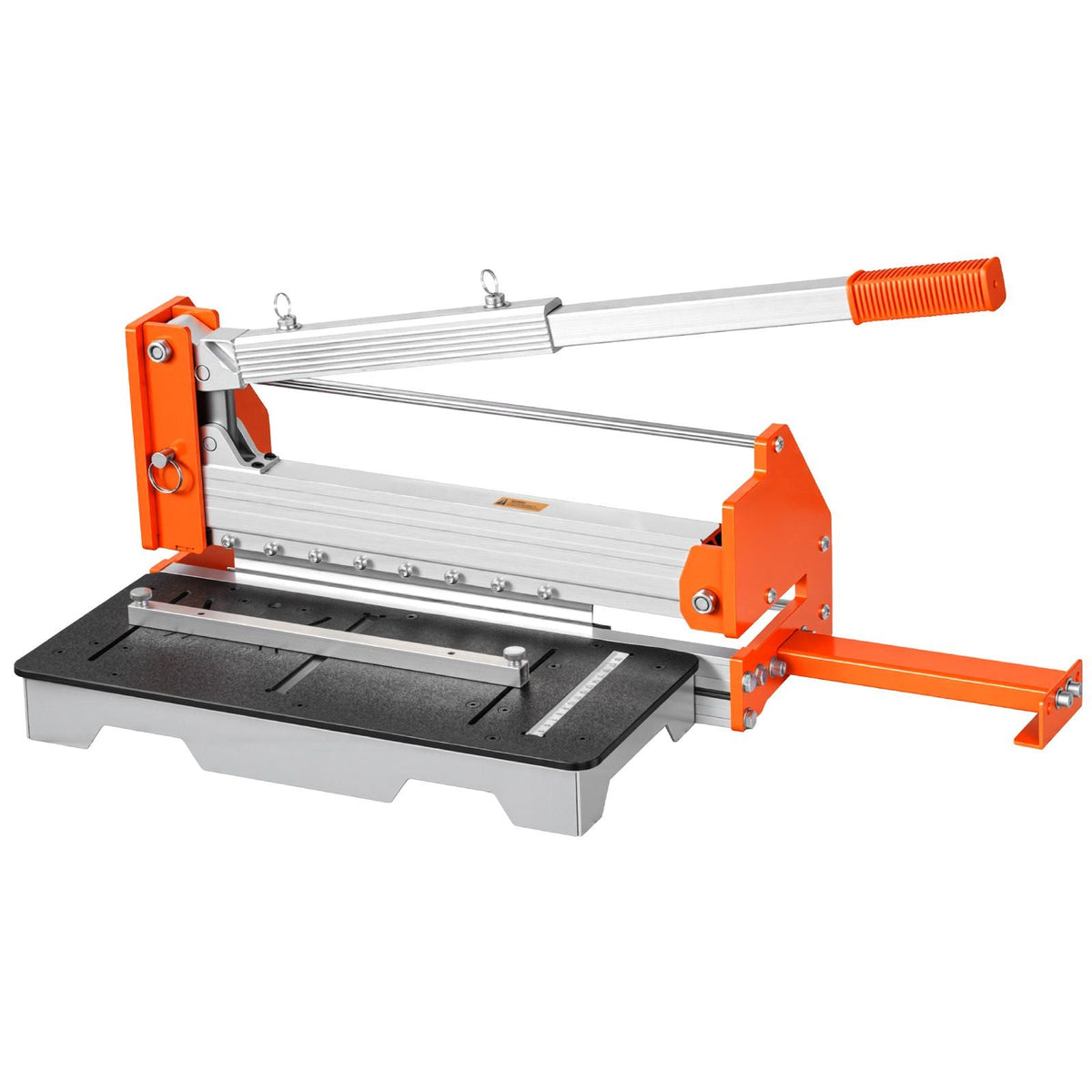 12 inch Vinyl Floor Cutter, 16mm Thick Laminate Flooring Cutter with Upgraded Labor-Saving Aluminum-Alloy Lever, Telescoping Support Plate, Cuts Engineered Wood, LVT, VCT, SPC, LVP, WPC