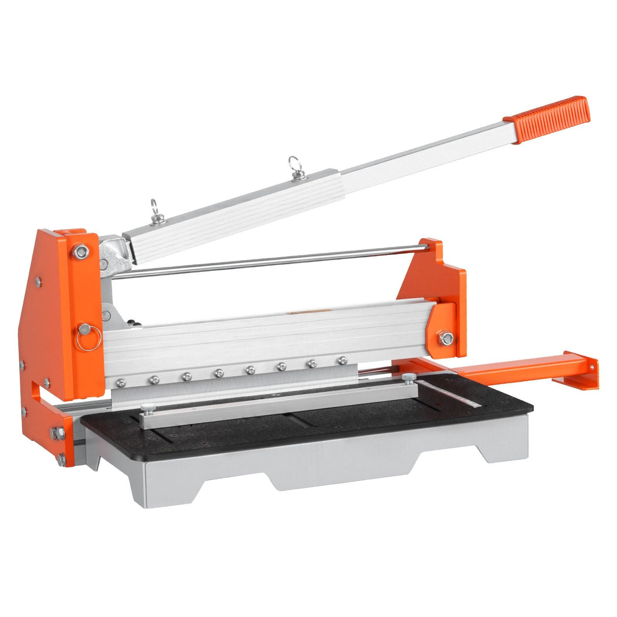 12 inch Vinyl Floor Cutter, 16mm Thick Laminate Flooring Cutter with Upgraded Labor-Saving Aluminum-Alloy Lever, Telescoping Support Plate, Cuts Engineered Wood, LVT, VCT, SPC, LVP, WPC
