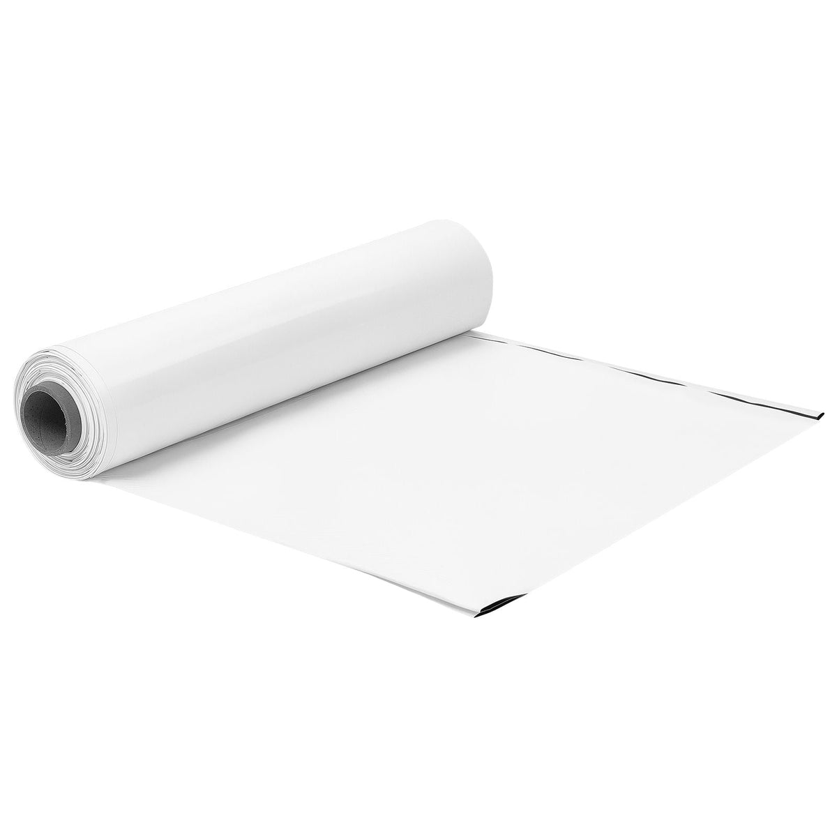 12 Mil Plastic Sheeting 10' x 50' Heavy Duty Thick Polyethylene Roll, Plastic Drop Cloth Painters Tarp, Polyethylene Covering for Crawl Space Vapor Barrier, Weed Control, Garden, Black & White