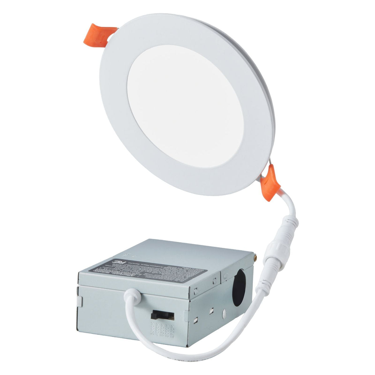 12 Pack 4 Inch LED Recessed Ceiling Light, 5CCT, Ultra-Thin Canless Wafer Downlight with Junction Box, 2700K/3000K/3500K/4000K/5000K Selectable, 800 LM High Brightness 9W 120V, for Home Lighting