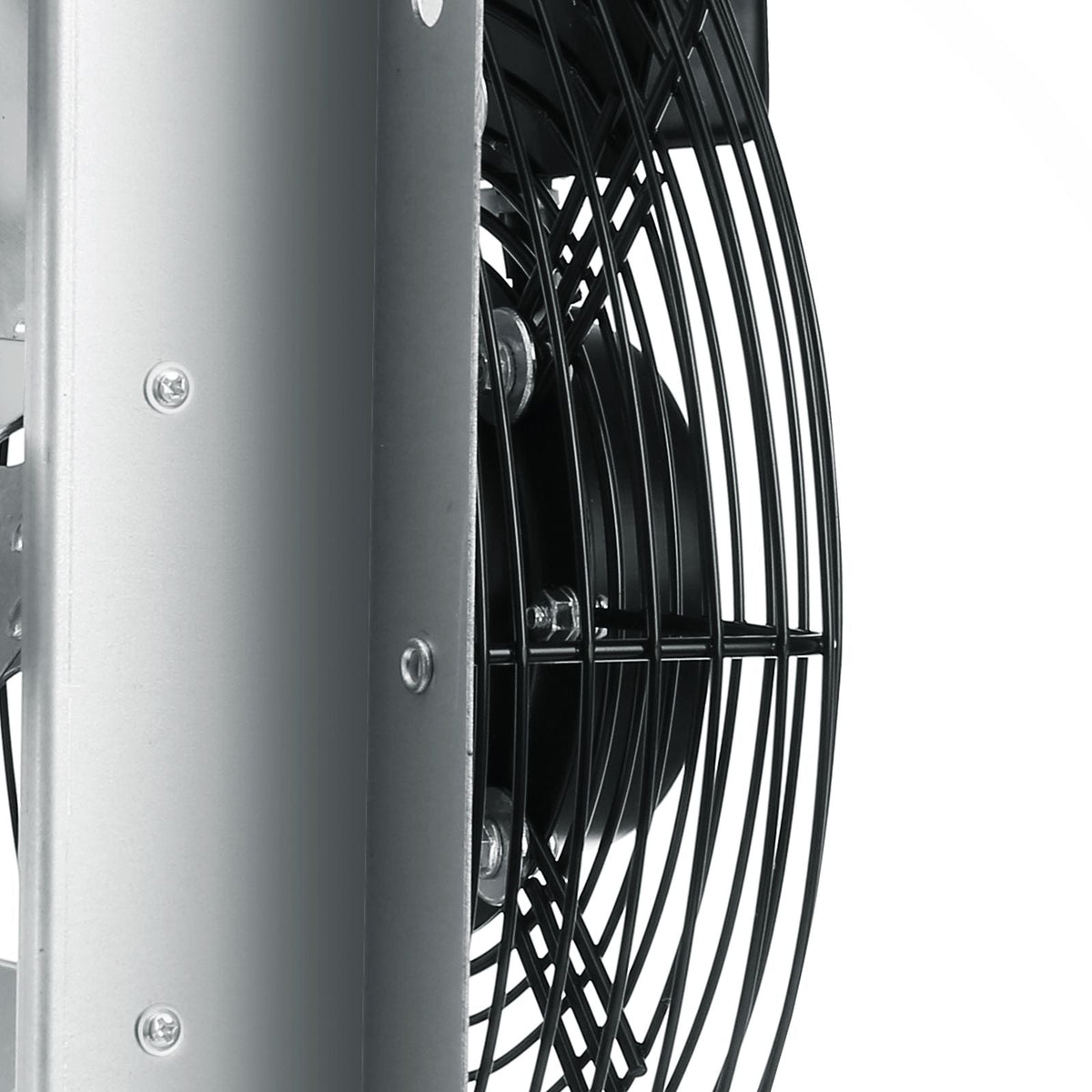 12'' Shutter Exhaust Fan, High-speed 1000 CFM, Aluminum Wall Mount Attic Fan with AC-motor, Ventilation and Cooling for Greenhouses, Garages, Sheds, Shops, FCC