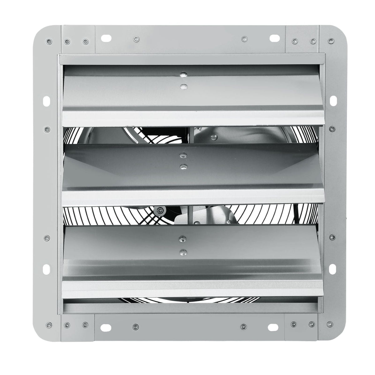 12'' Shutter Exhaust Fan, High-speed 1000 CFM, Aluminum Wall Mount Attic Fan with AC-motor, Ventilation and Cooling for Greenhouses, Garages, Sheds, Shops, FCC