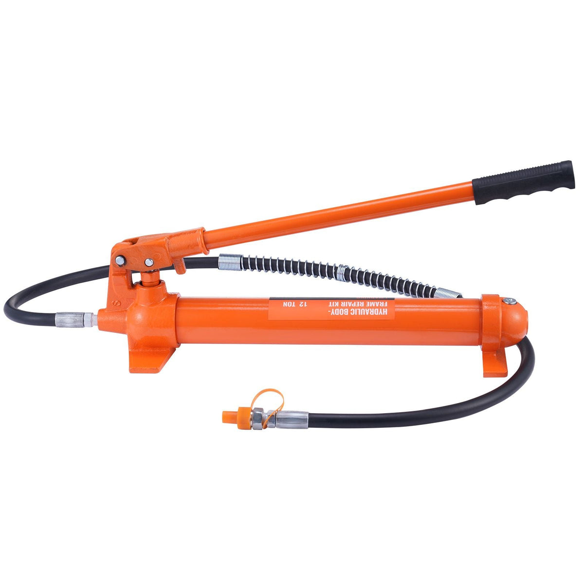 12 Ton Porta Power Kit, Hydraulic Ram with Pump with 4.6 ft/1.4 m Oil Hose, Portable Hydraulic Jack with Storage Case for Automotive, Garage, Farm, Mechanic (26455 LBS)