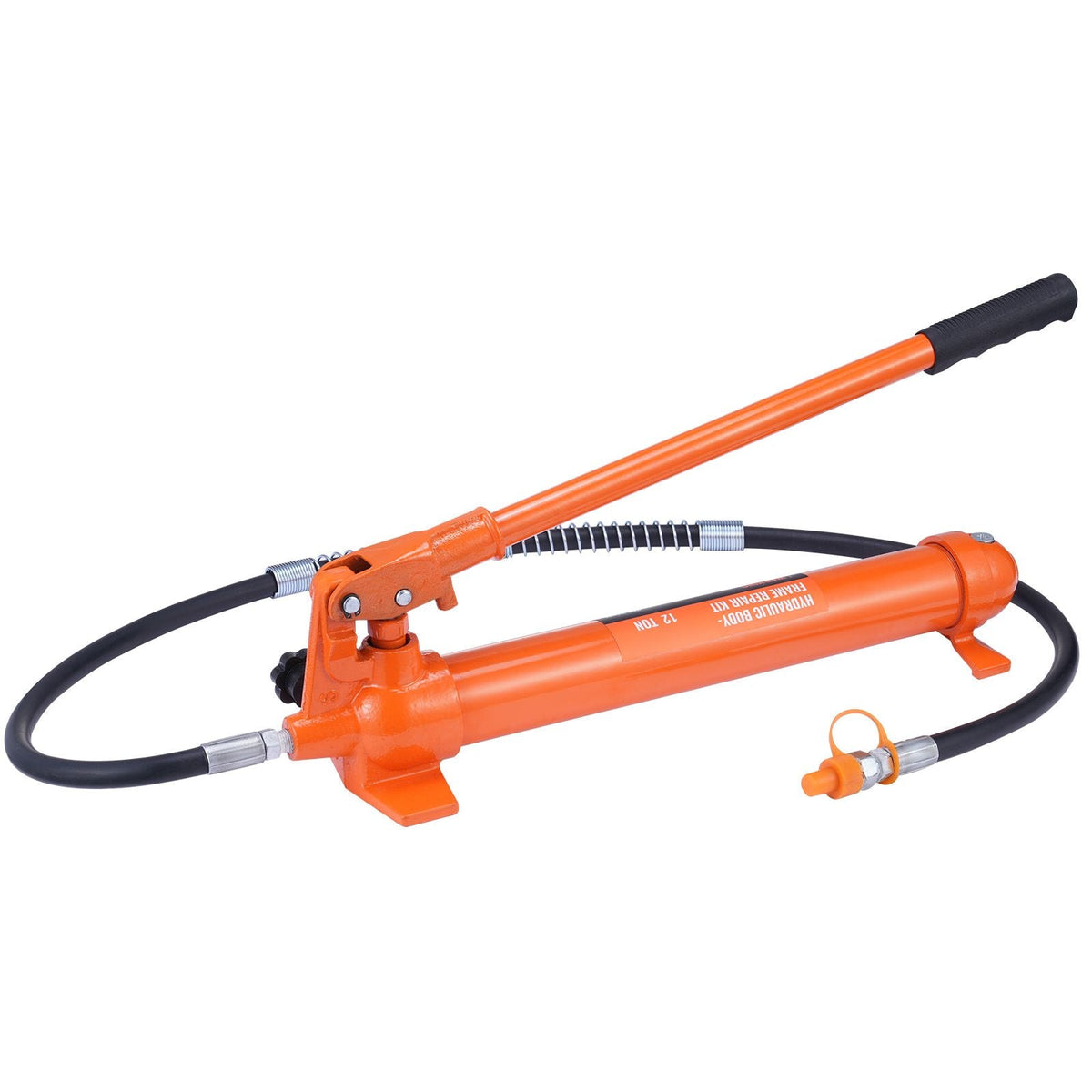 12 Ton Porta Power Kit, Hydraulic Ram with Pump with 4.6 ft/1.4 m Oil Hose, Portable Hydraulic Jack with Storage Case for Automotive, Garage, Farm, Mechanic (26455 LBS)
