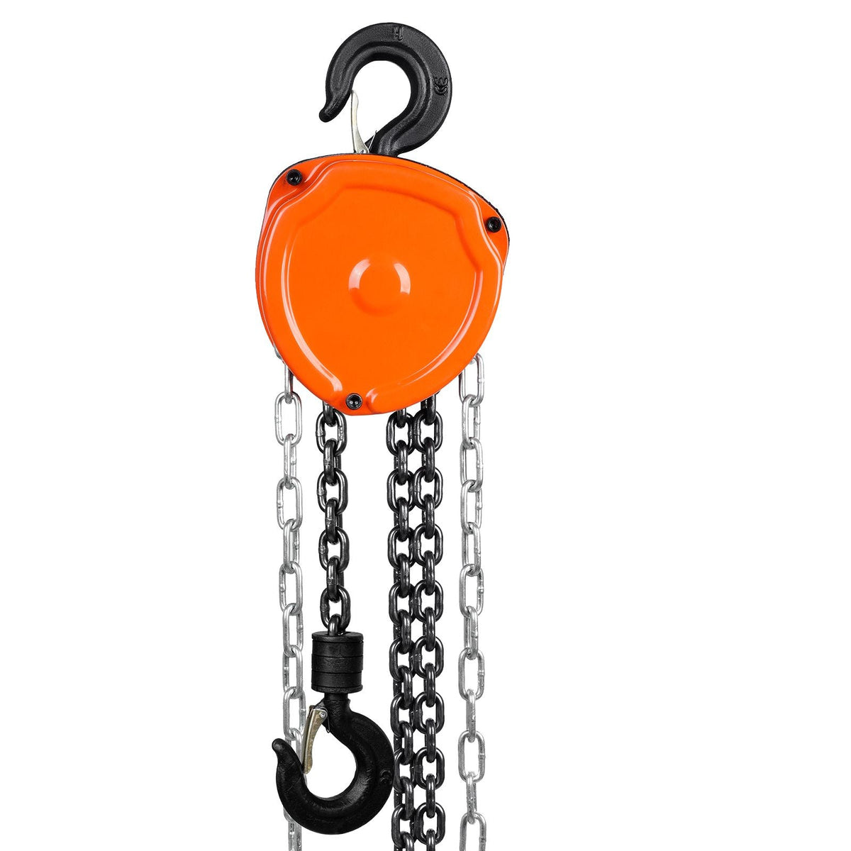1/2 Ton/1100 LBS Hand Chain Hoist 10 FT Come Along, 1100 lbs Capacity G80 Galvanized Carbon Steel with Double-Pawl Brake, Auto Chain Leading & 360° Rotation Hook, for Garage Factory Dock