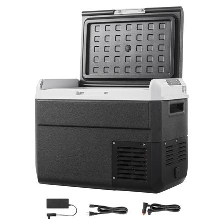 12 Volt Car Refrigerator, 31.7QT/30L Car Fridge, Portable Electric Cooler with -4-68 F Adjustable Temperature, 12/24V DC and 100- 240V AC Compressor Freezer for Outdoor, Camping, Travel, RV