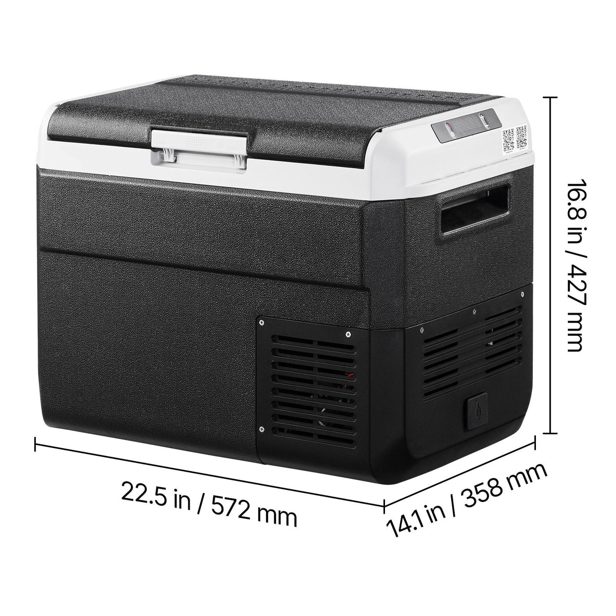 12 Volt Car Refrigerator, 31.7QT/30L Car Fridge, Portable Electric Cooler with -4-68 F Adjustable Temperature, 12/24V DC and 100- 240V AC Compressor Freezer for Outdoor, Camping, Travel, RV
