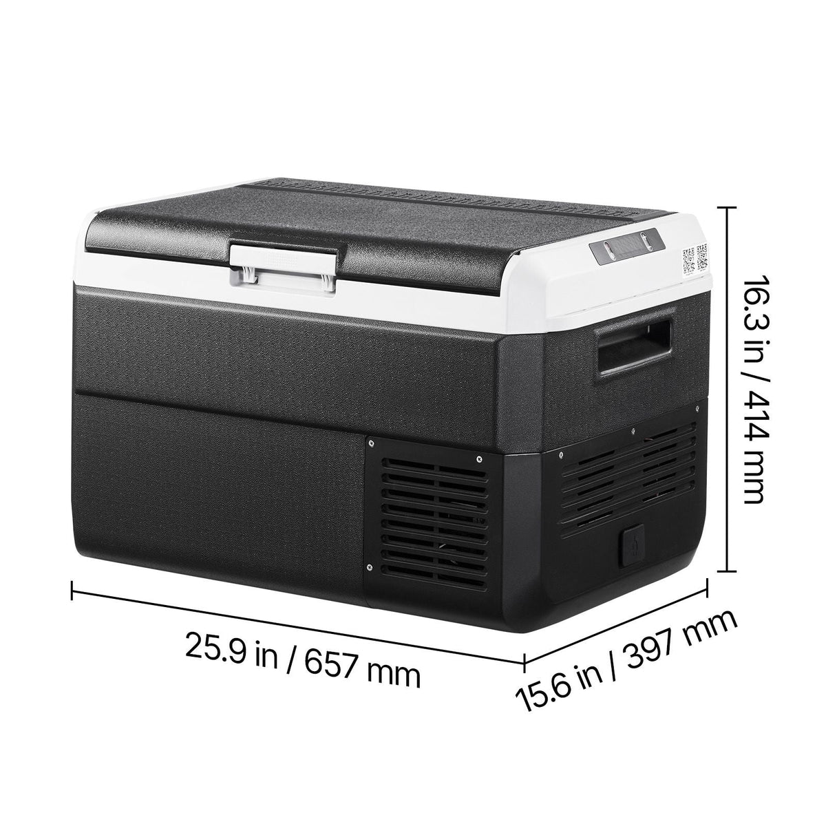 12 Volt Car Refrigerator, 42.3QT/40L Car Fridge, Portable Electric Cooler with -4-68 F Adjustable Temperature, 12/24V DC and 100- 240V AC Compressor Freezer for Outdoor, Camping, Travel, RV