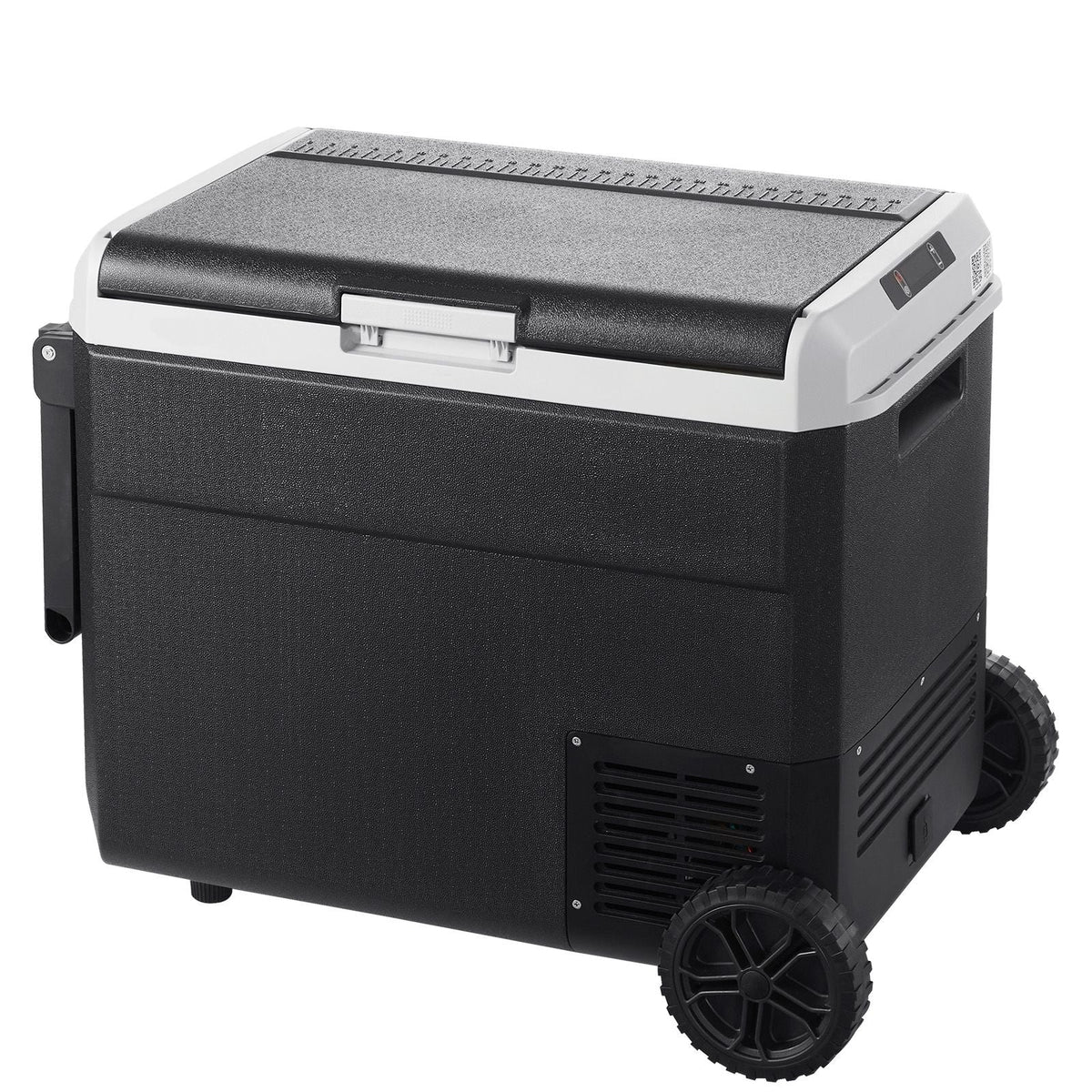 12 Volt Car Refrigerator, 63.4QT/60L Car Fridge, Portable Electric Cooler with Wheels and Handle, -4-68 Fahrenheit, 12/24V DC and 100- 240V AC Compressor Freezer for Outdoor, Camping