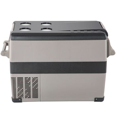 12 Volt Refrigerator, 48 Quart (45L) Fast Cooling Portable Freezer with App Control (-4~68Fahrenheit), Car Fridge with 12/24v DC & 110-240v AC for Travel, Truck, Camping and Home Use, Black