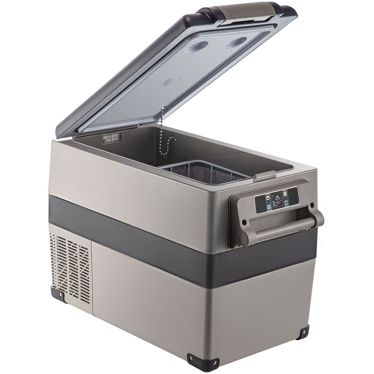 12 Volt Refrigerator, 48 Quart (45L) Fast Cooling Portable Freezer with App Control (-4~68Fahrenheit), Car Fridge with 12/24v DC & 110-240v AC for Travel, Truck, Camping and Home Use, Black