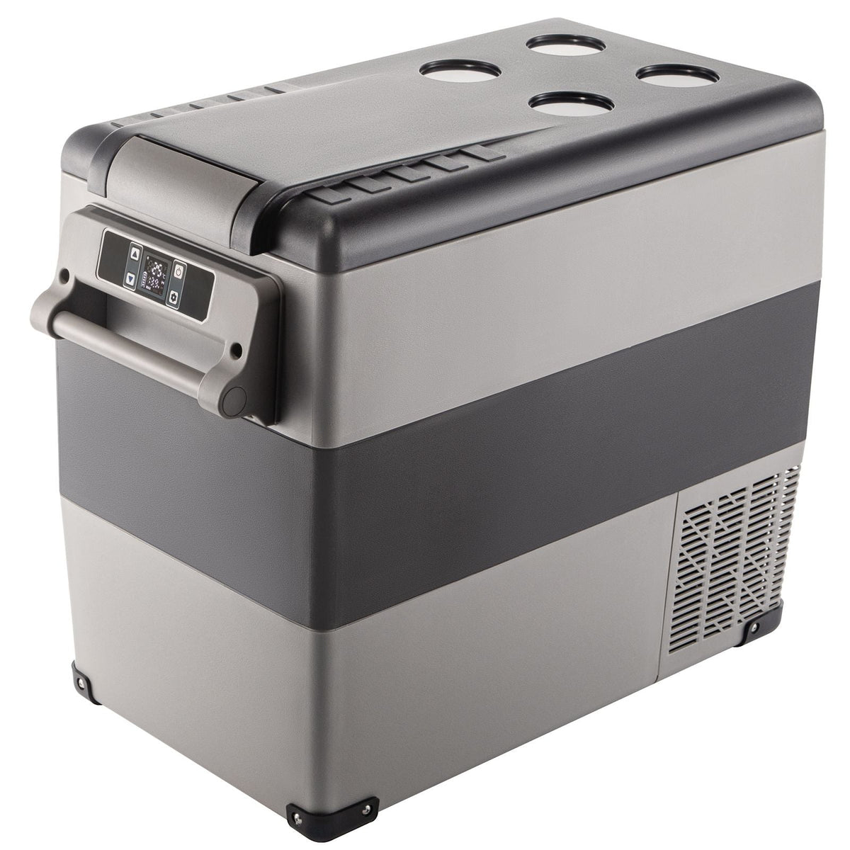 12 Volt Refrigerator, 58 Qt Car Refrigerator, Dual Zone Portable Freezer, Cooler Compressor Freezer with 12/24V DC and 110-240V AC, Freezer Fridge Cooler, for Car, Truck RV, Camping and Home Use