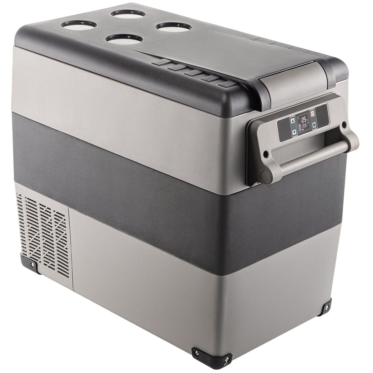 12 Volt Refrigerator, 58 Qt Car Refrigerator, Dual Zone Portable Freezer, Cooler Compressor Freezer with 12/24V DC and 110-240V AC, Freezer Fridge Cooler, for Car, Truck RV, Camping and Home Use