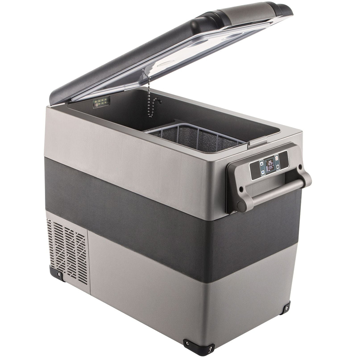 12 Volt Refrigerator, 58 Qt Car Refrigerator, Dual Zone Portable Freezer, Cooler Compressor Freezer with 12/24V DC and 110-240V AC, Freezer Fridge Cooler, for Car, Truck RV, Camping and Home Use