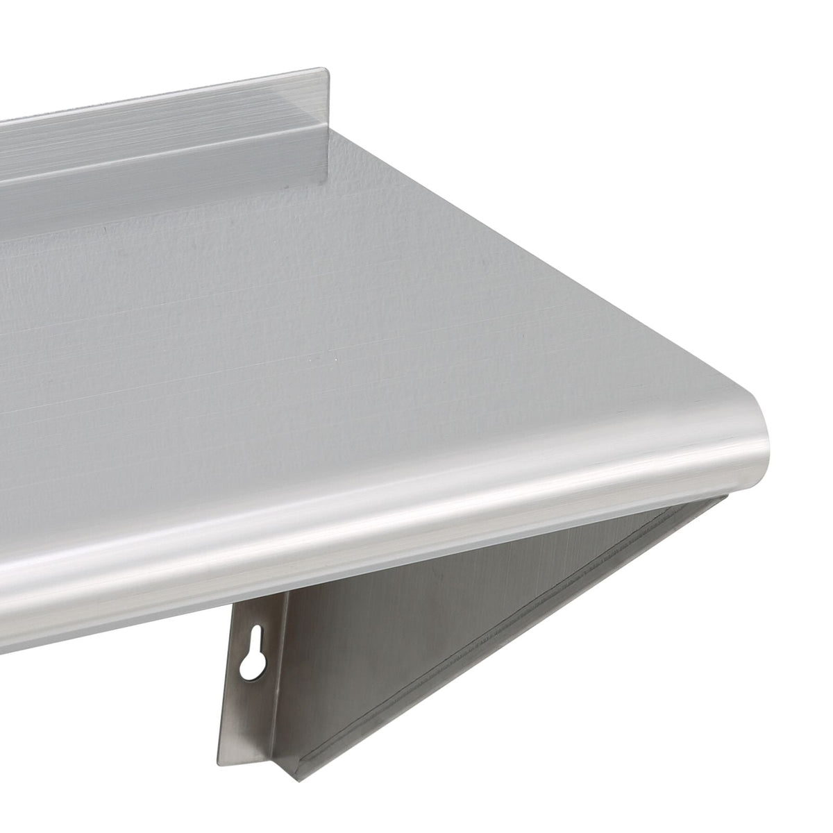 12" x 36" Stainless Steel Shelf, Wall Mounted Floating Shelving with Brackets, 250 lbs Load Capacity Commercial Shelves, Heavy Duty Storage Rack for Restaurant, Kitchen, Bar, Home, and Hotel