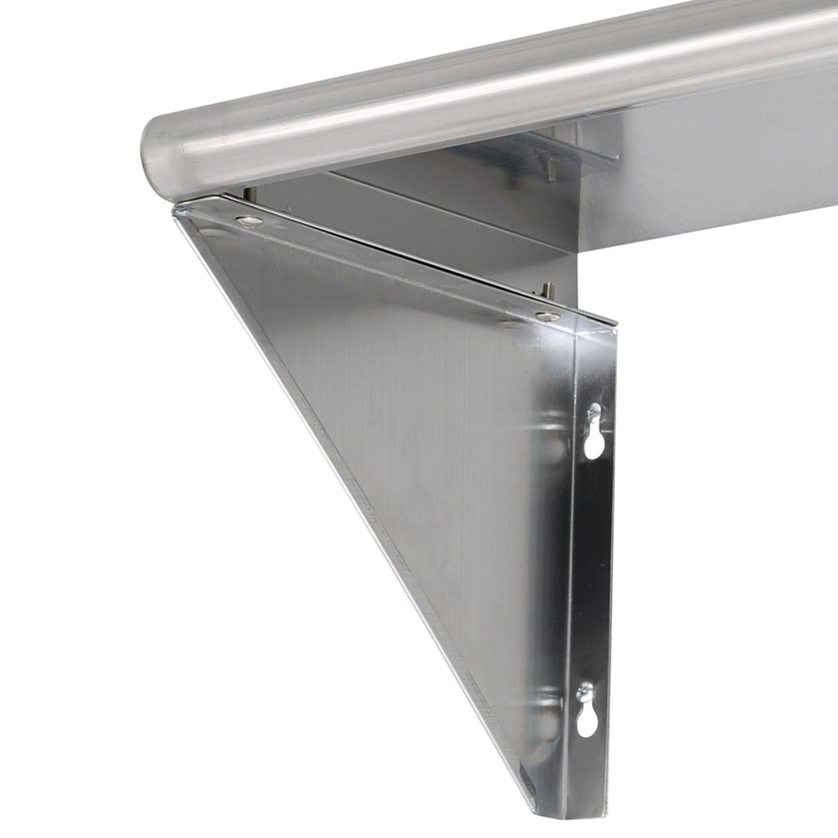 12" x 36" Stainless Steel Shelf, Wall Mounted Floating Shelving with Brackets, 250 lbs Load Capacity Commercial Shelves, Heavy Duty Storage Rack for Restaurant, Kitchen, Bar, Home, and Hotel
