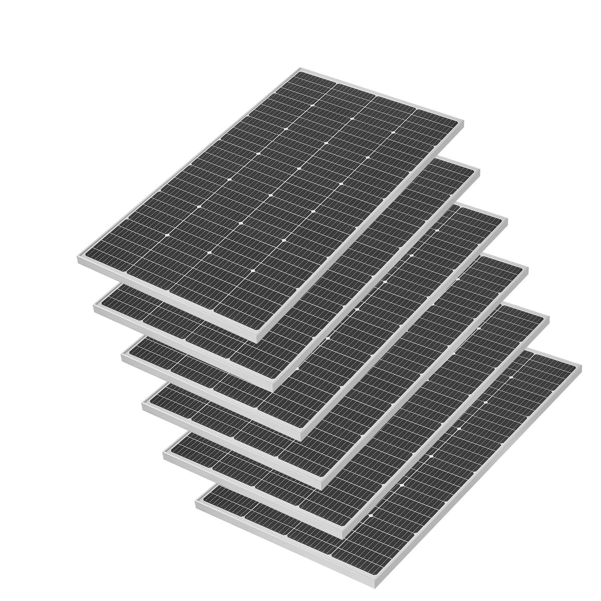 1200W 24V Complete Solar Power Kit, 6*200W Monocrystalline Panels + 25.6V 300Ah LiFePO4 Battery + 60A MPPT Charge Controller + 3KW Power Inverter, High Output Solar Kit for Large House Shed Farm