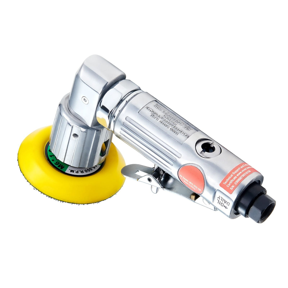 1/2/3 Inch Random Orbital Air Sander, High-Speed 15000RPM Mini Pneumatic Sander for Auto Body Work, 58PCS Air Powered Sander Kit with Sandpapers, Wool Pad, Wavy Sponges