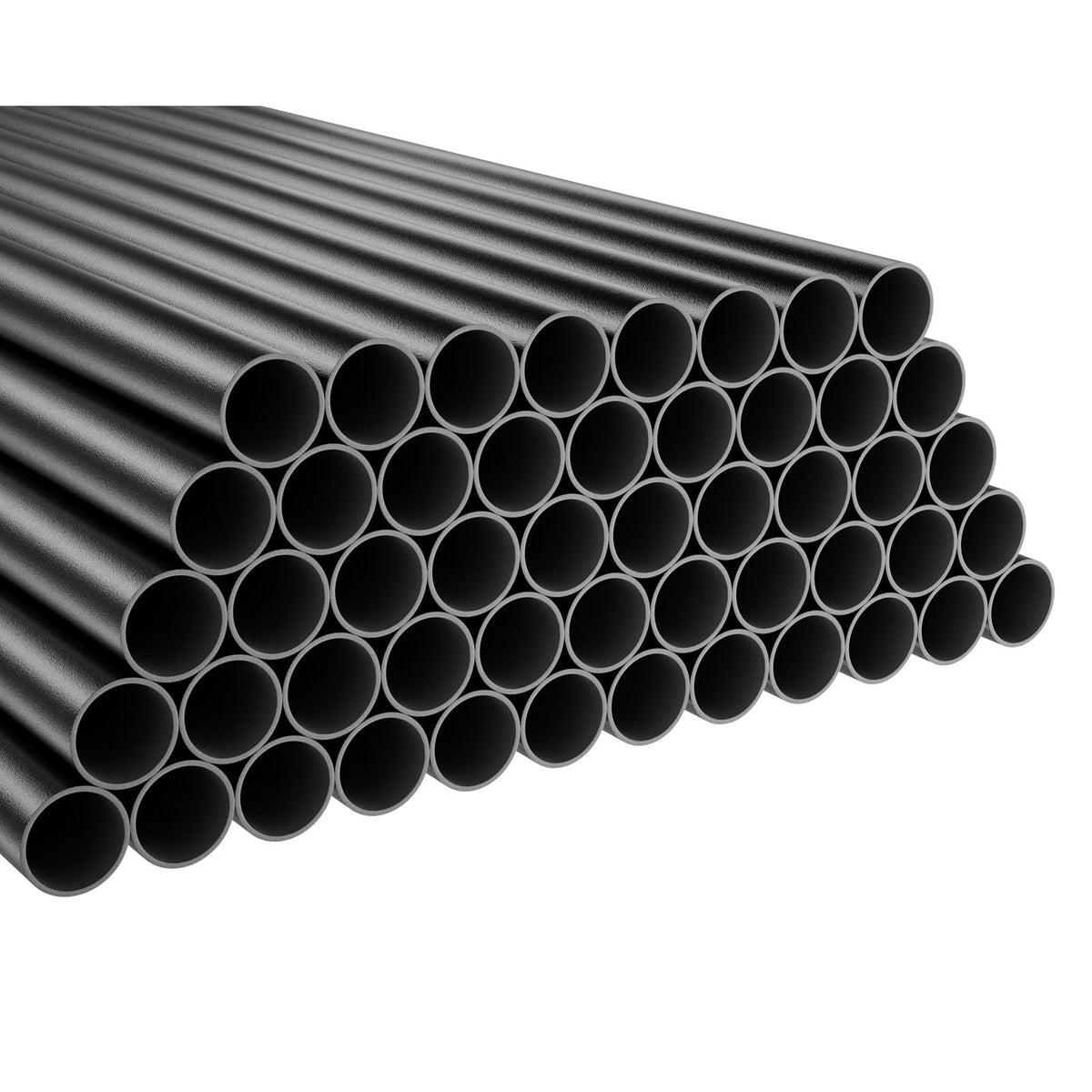 125 Pack Deck Balusters, 32 in Aluminum Railing Spindles, 3/4 in Diameter Hollow Round Metal Decking Stair Balusters with Connectors, Screws, for Deck, Porch & Staircase Railing Fence, Black