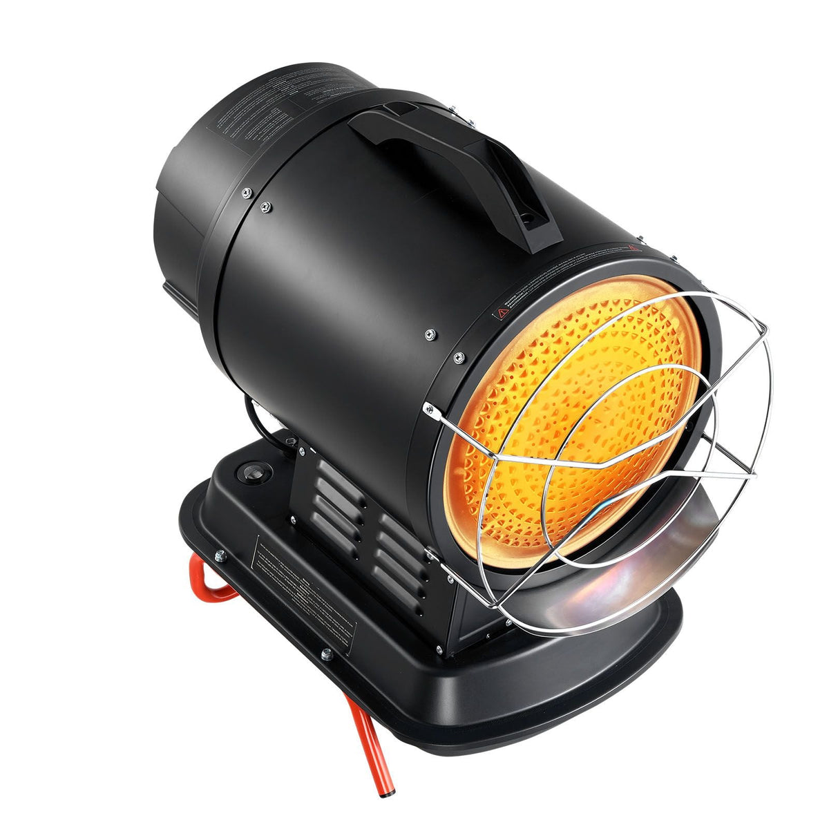 125000 BTU Radiant Kerosene Diesel Heater, Portable Industrial Space Heater with Adjustable Temp & Wheels, Ideal for Jobsite/Garage/Warehouse/Workshop Construction Heating,Black