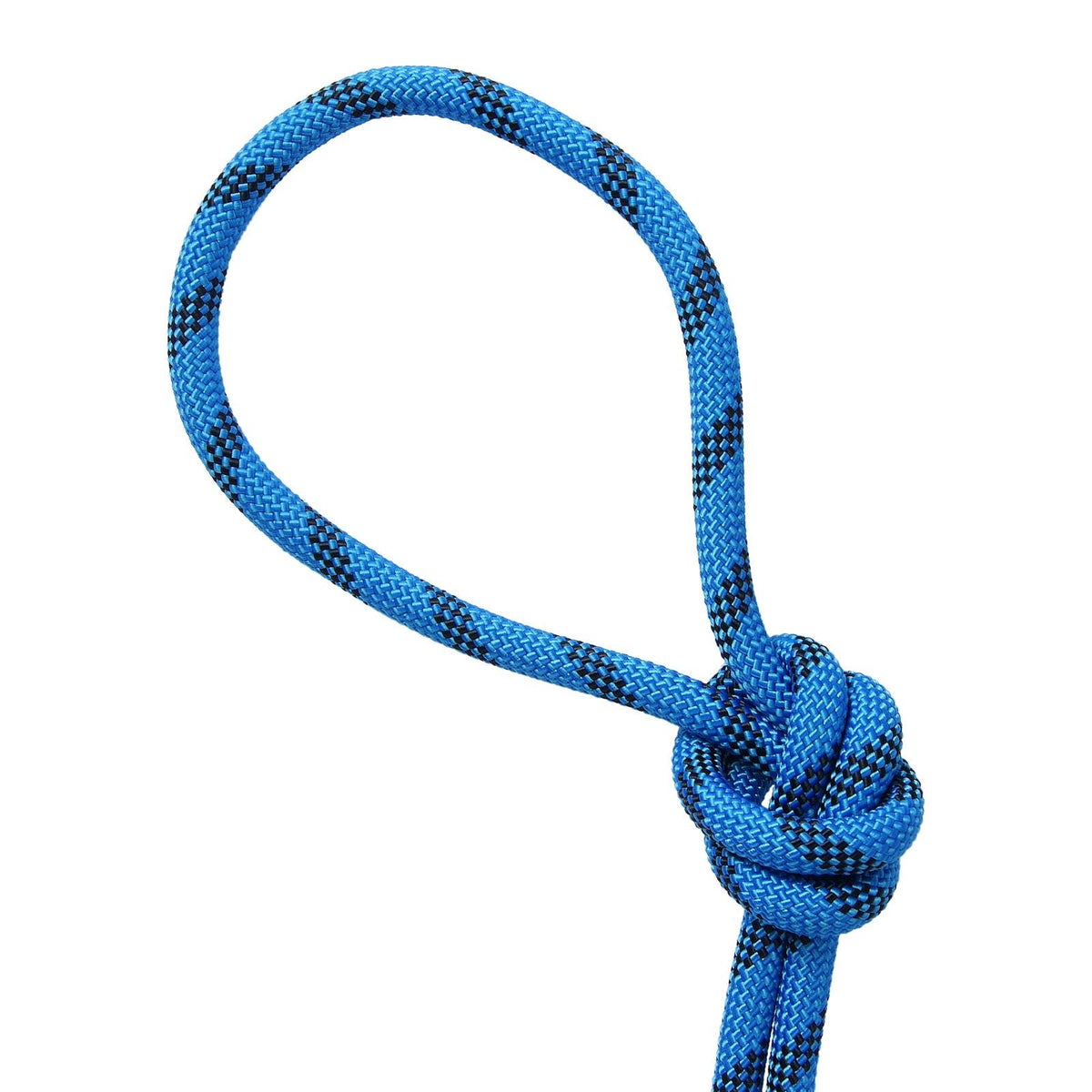 12.7mm Static Climbing Rope, 60.9M(200ft) Outdoor Rock Climbing Rope 30KN Breaking Tension, Fiber Rope for Escape, Rappelling, Fire Rescue, Blue