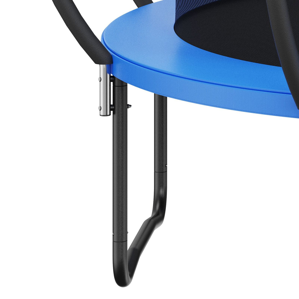 12FT Trampoline, 400 lbs Trampoline with Enclosure Net, Ladder, and Curved Pole, Heavy Duty Trampoline with Jumping Mat and Spring Cover Padding, Outdoor Recreational Trampolines for Kids Adults