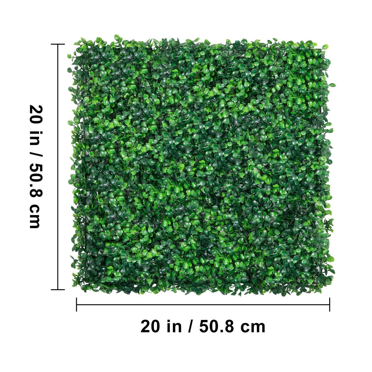 12PCS 20x20inch Artificial Boxwood Panels,Boxwood Hedge Wall Panels,Artificial Grass Backdrop Wall 1.6\",Privacy Hedge Screen UV Protected for Outdoor Indoor Garden Fence Backyard