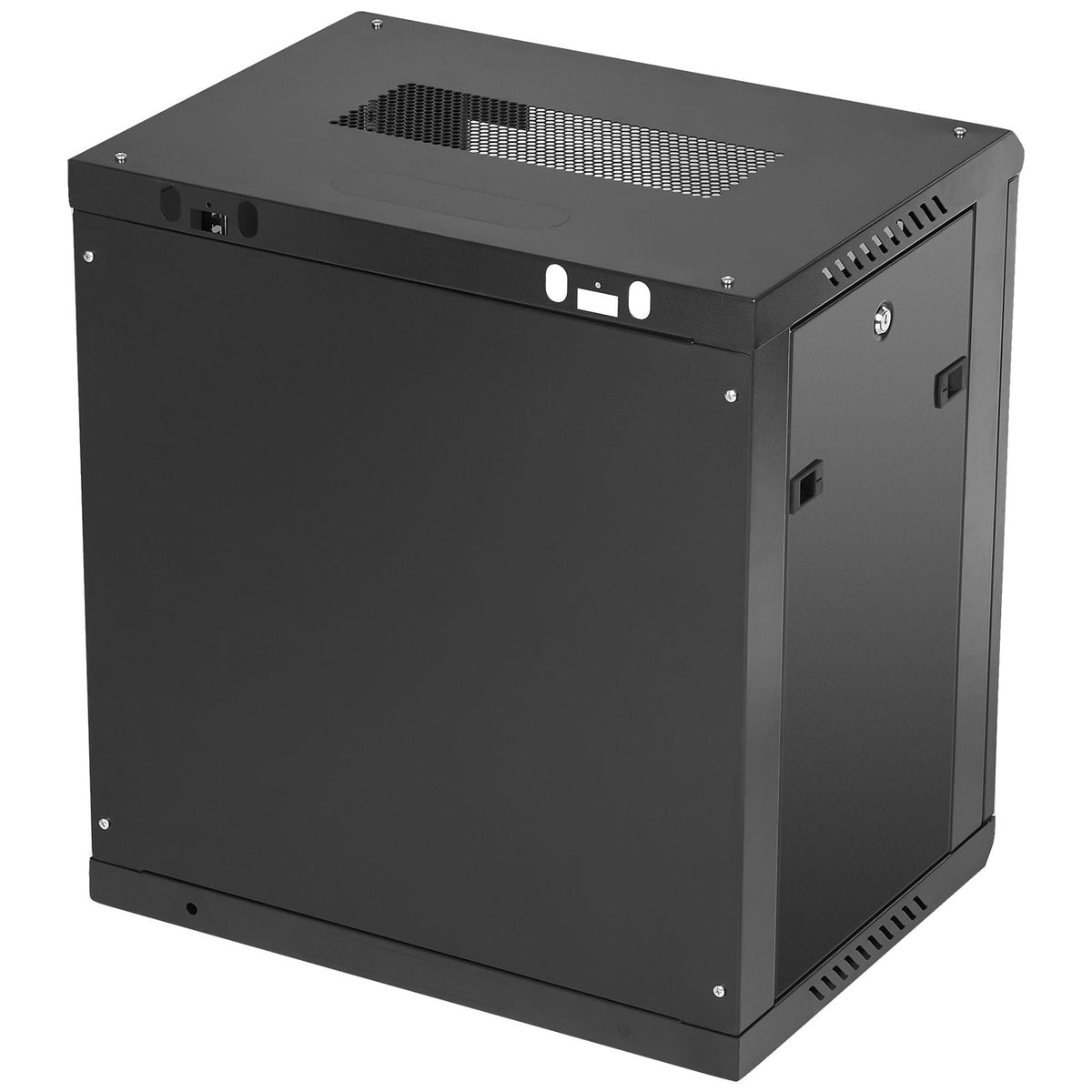 12U Wall Mount Server Cabinet, 15.5'' Depth, Network Rack Enclosure, Supports up to 200 lbs, Secure Locking System, Ideal for IT Hardware, Audio/Video Components