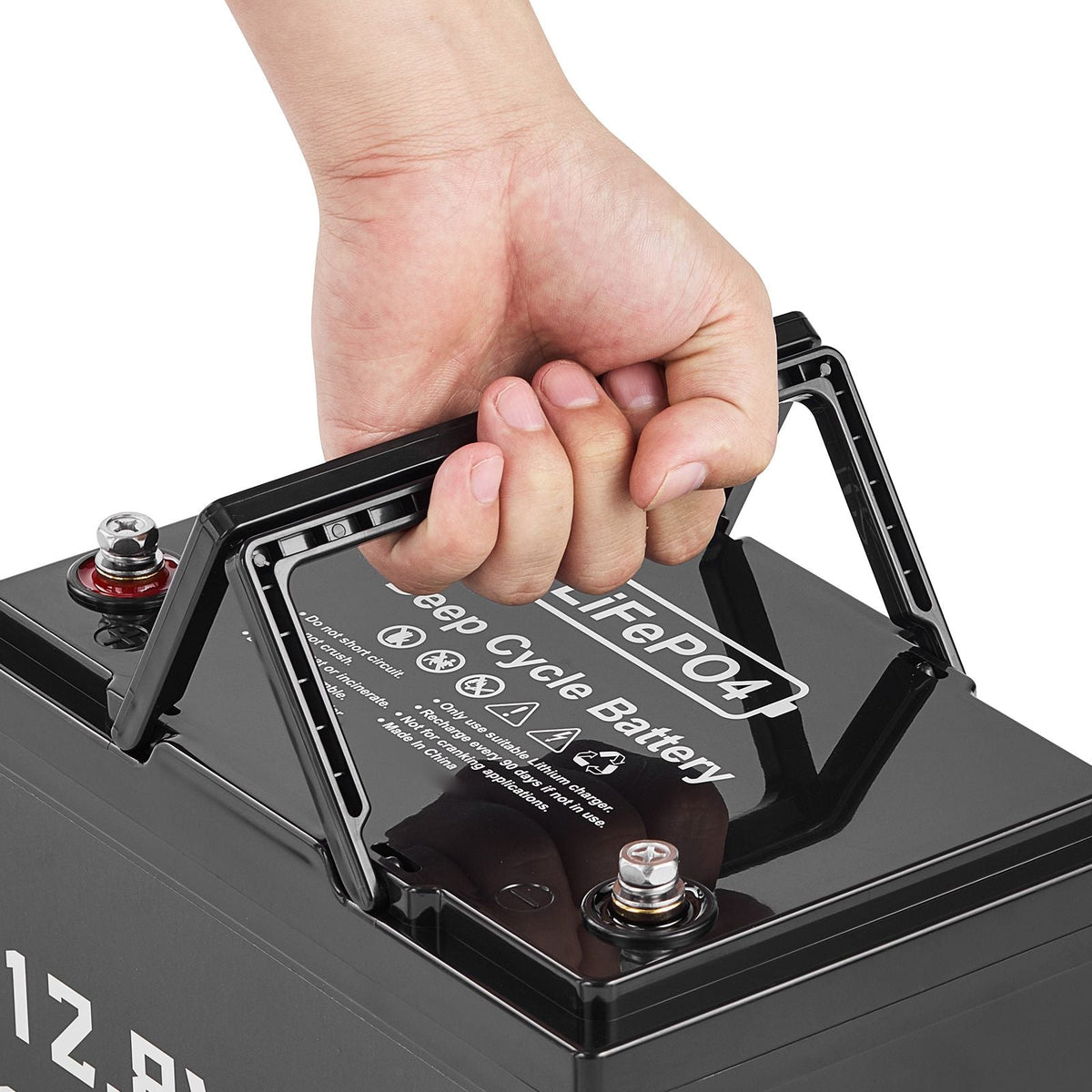 12V 100Ah LiFePO4 Battery, Up to 15000 Cycles, Deep Cycle Lithium Iron Phosphate Battery with Built-in BMS, Low Temperature Protection, 10 Years Lifetime, for Solar Off-Grid Home Energy Storage